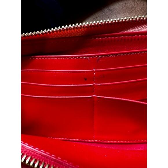 CHRISTIAN LOUBOUTIN‎ Empire Panettone Spiked Zip Around Wallet Orange - Picture 16 of 16